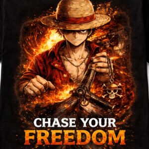 Flame Pirate Legacy Tee – Anime Inspired Streetwear (Sydney)